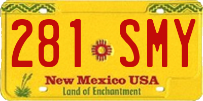 NM license plate 281SMY