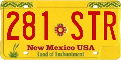 NM license plate 281STR