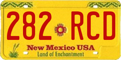 NM license plate 282RCD