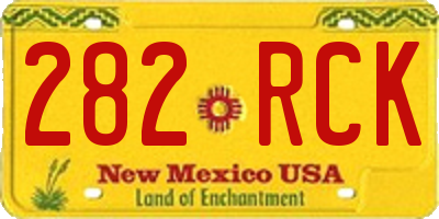 NM license plate 282RCK