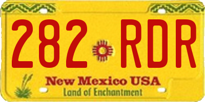 NM license plate 282RDR