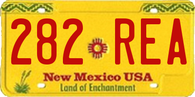 NM license plate 282REA