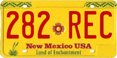 NM license plate 282REC