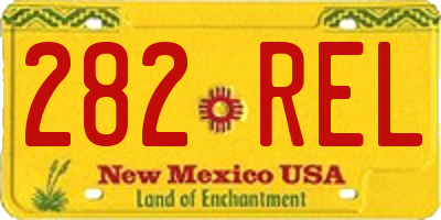 NM license plate 282REL