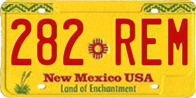 NM license plate 282REM