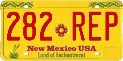 NM license plate 282REP