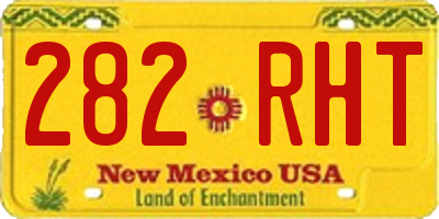 NM license plate 282RHT
