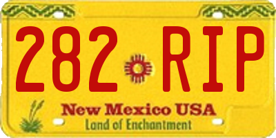 NM license plate 282RIP