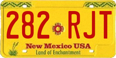 NM license plate 282RJT