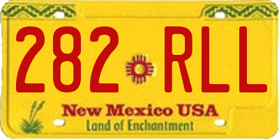 NM license plate 282RLL