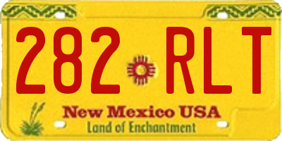 NM license plate 282RLT