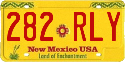 NM license plate 282RLY