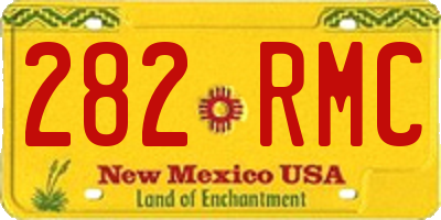 NM license plate 282RMC