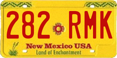NM license plate 282RMK