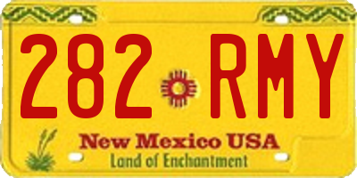 NM license plate 282RMY