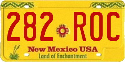 NM license plate 282ROC