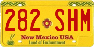 NM license plate 282SHM