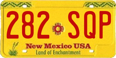 NM license plate 282SQP