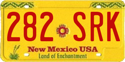 NM license plate 282SRK
