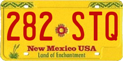 NM license plate 282STQ
