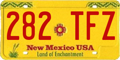 NM license plate 282TFZ
