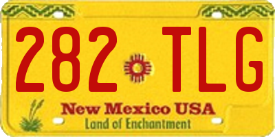 NM license plate 282TLG