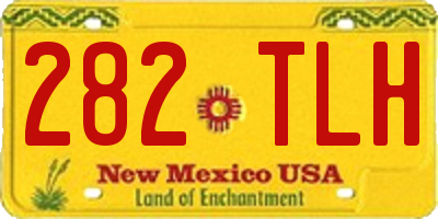 NM license plate 282TLH