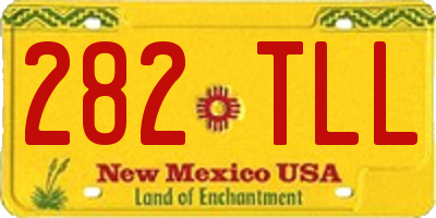 NM license plate 282TLL