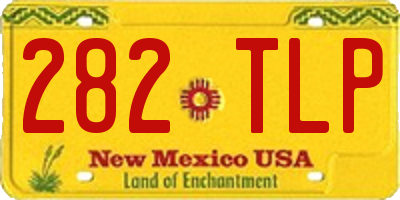 NM license plate 282TLP