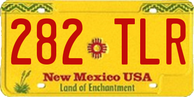 NM license plate 282TLR