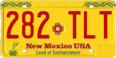 NM license plate 282TLT