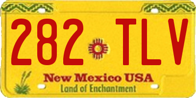 NM license plate 282TLV