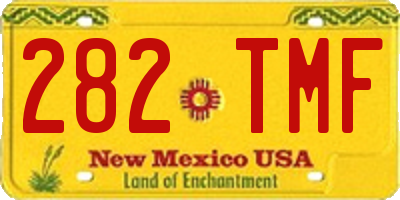 NM license plate 282TMF