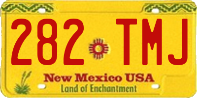 NM license plate 282TMJ