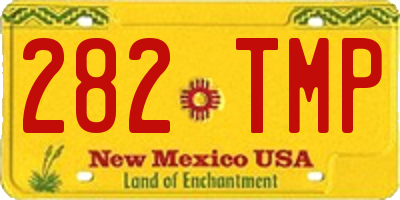 NM license plate 282TMP