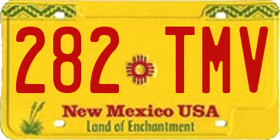 NM license plate 282TMV