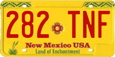 NM license plate 282TNF