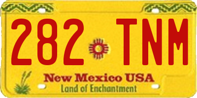NM license plate 282TNM