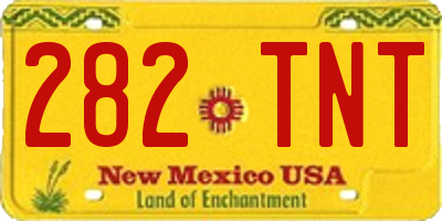 NM license plate 282TNT