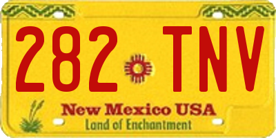 NM license plate 282TNV
