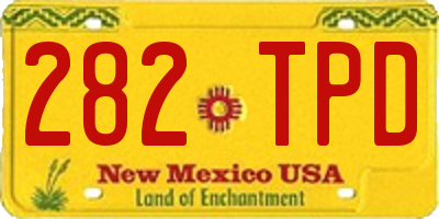 NM license plate 282TPD