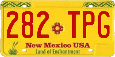 NM license plate 282TPG