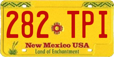 NM license plate 282TPI