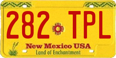 NM license plate 282TPL