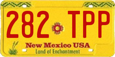 NM license plate 282TPP
