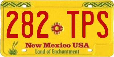 NM license plate 282TPS