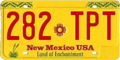 NM license plate 282TPT