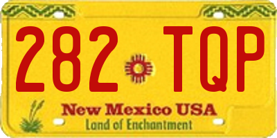 NM license plate 282TQP