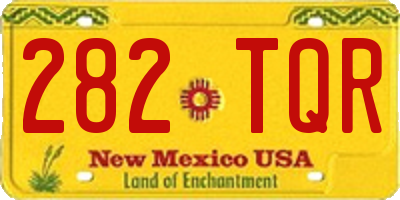 NM license plate 282TQR
