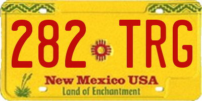 NM license plate 282TRG